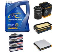 Controllo Set 5L MANNOL 10W-40 Candele Per Mitsubishi Mirage Berlina