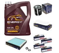 Controllo Set 5L MANNOL 5W-30 Bosch Candele Per Toyota Yaris Verso 1.3