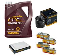 Controllo Set 5L MANNOL 5W-30 NGK Candele Per Mazda 3 1.6 1.4