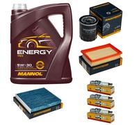 Controllo Set 5L MANNOL 5W-30 NGK Candele Per Toyota Yaris 1.0