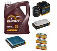 Controllo Set 5L MANNOL 5W-30 NGK Candele Per Toyota Yaris 1.0 VVT-i