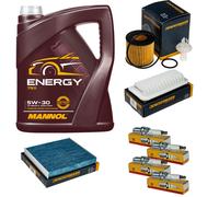 Controllo Set 5L MANNOL 5W-30 NGK Candele Per Toyota Yaris 1.3 1.33 VVT-i