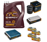 Controllo Set 5L MANNOL 5W-30 NGK Candele Per Toyota Yaris 1.3 VVT-i