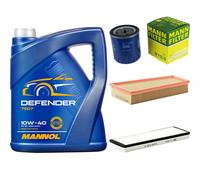 Controllo Set 5L MANNOL Defender 10W-40 per Peugeot 306 Cabriolet 1.8 16V
