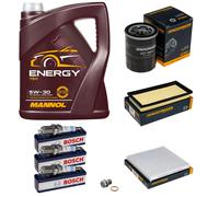 Controllo Set 5L MANNOL Energy 5W-30 BOSCH Candele Per Mitsubishi Mirage