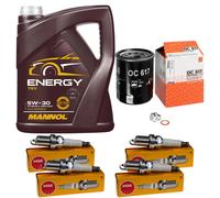 Controllo Set 5L MANNOL Energy 5W-30 per Honda CR-V II 2.0 Accord VII Stream
