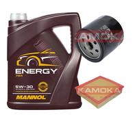 Controllo Set 5L MANNOL Energy 5W-30 per Opel Omega B 2.2 16V 2.0 2.5 V6 3.0