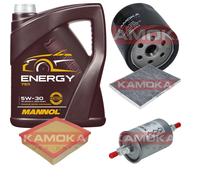 Controllo Set 5L MANNOL Energy 5W-30 per Opel Omega B 2.2 16V 2.0 2.5 V6 3.0