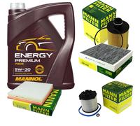 Controllo Set 5L MANNOL Energy Premium 5W-30 per Opel Astra J Caravan 2.0