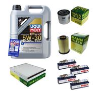 Controllo Set 5L Motore Liqui Moly 5W-30 Bosch Candele per Ford Focus