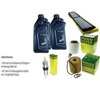 Controllo Set 5L per BMW Olio Twinpower 5W-30 Mann 3er Touring E91 1er E-