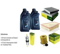 Controllo Set 5L per BMW Olio Twinpower 5W-30 Mann 5er F10 F18 64030684