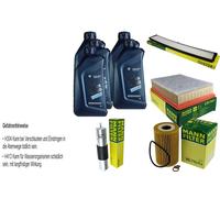 Controllo Set 5L Per BMW Olio TWINPOWER 5W-30 MANN-FILTER 3er E46 64030205