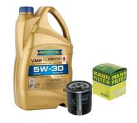Controllo Set 5L RAVENOL 5W-30 per Chevrolet Spark 1.0 1.2 Aveo Berlina Kit Olio