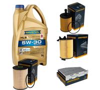 Controllo Set 5L RAVENOL HLS 5W-30 per VW Caddy III Furgone 2.0 SDI Golf V