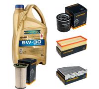 Controllo Set 5L RAVENOL SMP 5W-30 per VW Caddy IV 2.0 TDI 1.2 TSI