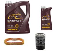 Controllo Set 6 L 5W-30 per Mercedes 190 W201 E 1.8 Saloon W124 230 200