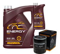 Controllo Set 6 L MANNOL Energy 5W-30 per Ford Ranger 2.5 TD 4x4 Mazda B-Serie