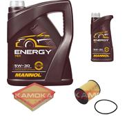 Controllo Set 6 L MANNOL Energy 5W-30 per Opel Omega B 2.5 V6 3.0 2.6 3.2