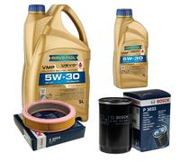 Controllo Set 6 L RAVENOL 5W-30 per Audi 80 2.0 1.6 1.8 S, 100 VW Golf II Polo