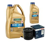 Controllo Set 6 L RAVENOL 5W-30 per Ford Mondeo III Turnier 2.5 V6 24V ST220
