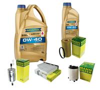 Controllo Set 6 L RAVENOL SSL 0W-40 per Audi A3 2.0 FSI VW Touran Golf V