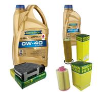 Controllo Set 6 L RAVENOL SSL 0W-40 per Mercedes C-Klasse W204 S204 C204