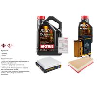 Controllo Set 6L MOTUL 8100 X-CLEAN EFE 5W-30 Per Infiniti QX30 Q30