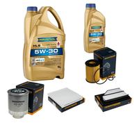 Controllo Set 6L RAVENOL HLS 5W-30 per Honda CR-V III 2.2i-CTDI 4WD Kit Olio