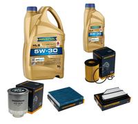 Controllo Set 6L RAVENOL HLS 5W-30 per Honda CR-V III 2.2i-CTDI 4WD Kit Olio