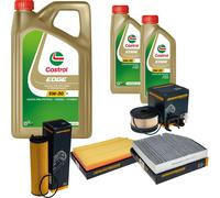Controllo Set 7 L Castrol 5W-30 Olio Motore per Mercedes S213 E 220 D W213