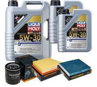 Controllo Set 7 L Liqui Moly 5W-30 per Jaguar XE 2.0 XF