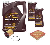 Controllo Set 7 L MANNOL Energy 5W-30 per Opel Omega B 2.5 V6 3.0 2.6 3.2