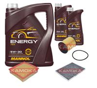 Controllo Set 7 L MANNOL Energy 5W-30 per Opel Omega B 2.5 V6 3.0 2.6 3.2