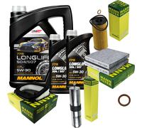 Controllo Set 7 L MANNOL Longlife 504/507 5W-30 per BMW F25 xDrive30d