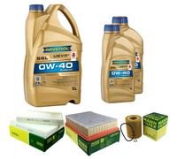 Controllo Set 7 L RAVENOL SSL 0W-40 per BMW 5er E39 523i 520i 528i 525i