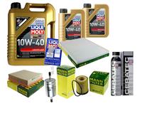 Controllo Set 7L Liqui Moly 10W-40 Leichtlauf Per Opel Omega B 2.6 V6 2.5
