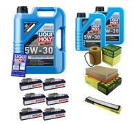 Controllo Set 7L Liqui Moly 5W-30 Bosch Candele Per BMW 3 Serie 320i
