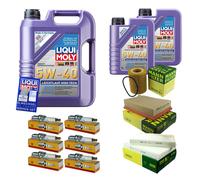 Controllo Set 7L Liqui Moly 5W-40 Candele NGK per BMW 5er 523i 520i
