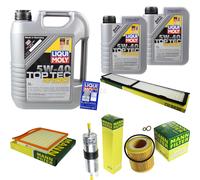Controllo Set 7L Liqui Moly Top Tec 4100 5W-40 per BMW 3er Cabriolet E93