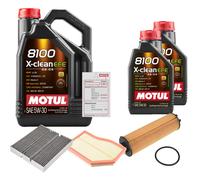 Controllo Set 7L MOTUL 8100 X-CLEAN EFE 5W-30 Per Mercedes-Benz B-Klasse GLA