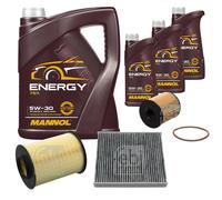 Controllo Set 8 L MANNOL Energy 5W-30 per Ford Kuga I C-Max 2.0 TDCi