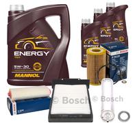Controllo Set 8 L MANNOL Energy 5W-30 per Land Rover Freelander 2.0 TD4 4x4