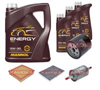 Controllo Set 8 L MANNOL Energy 5W-30 per Opel Omega B 2.2 16V