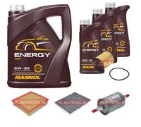 Controllo Set 8 L MANNOL Energy 5W-30 per Opel Omega B 2.5 V6 3.0 2.6 3.2