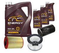 Controllo Set 8 L MANNOL Energy 5W-30 per VW Transporter IV Bus 2.4 D 2.5