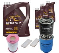 Controllo Set 8L MANNOL Energy 5W-30 per Nissan NP300 Pick-up 2.5 dCi 4x4