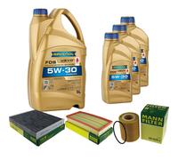 Controllo Set 8L RAVENOL FDS 5W-30 per Land Rover Range 3.0 D Hybrid 4x4