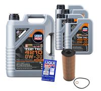 Controllo Set 9 L Liqui Moly Top Tec 0W-30 Per BMW X1 xDrive18d sDrive18d