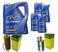 Controllo Set 9 L MANNOL Classic 10W-40 per Ssangyong Rexton 2.7 XDi Kyron